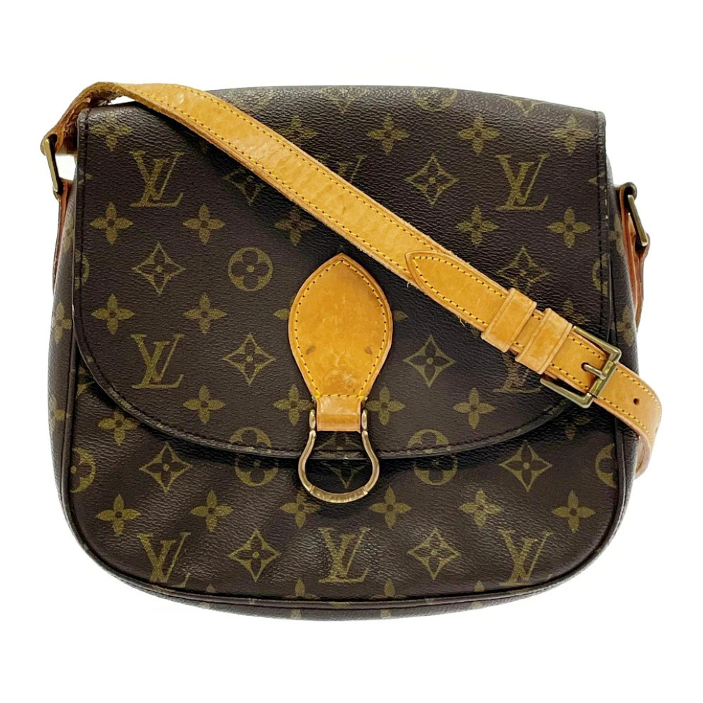 LOUIS VUITTON Monogram Saint Cloud Shoulder Bag Brown